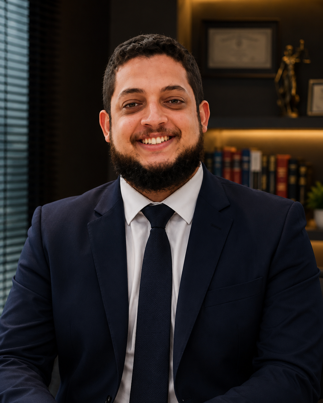 Lucas de Godoy em seu escritório